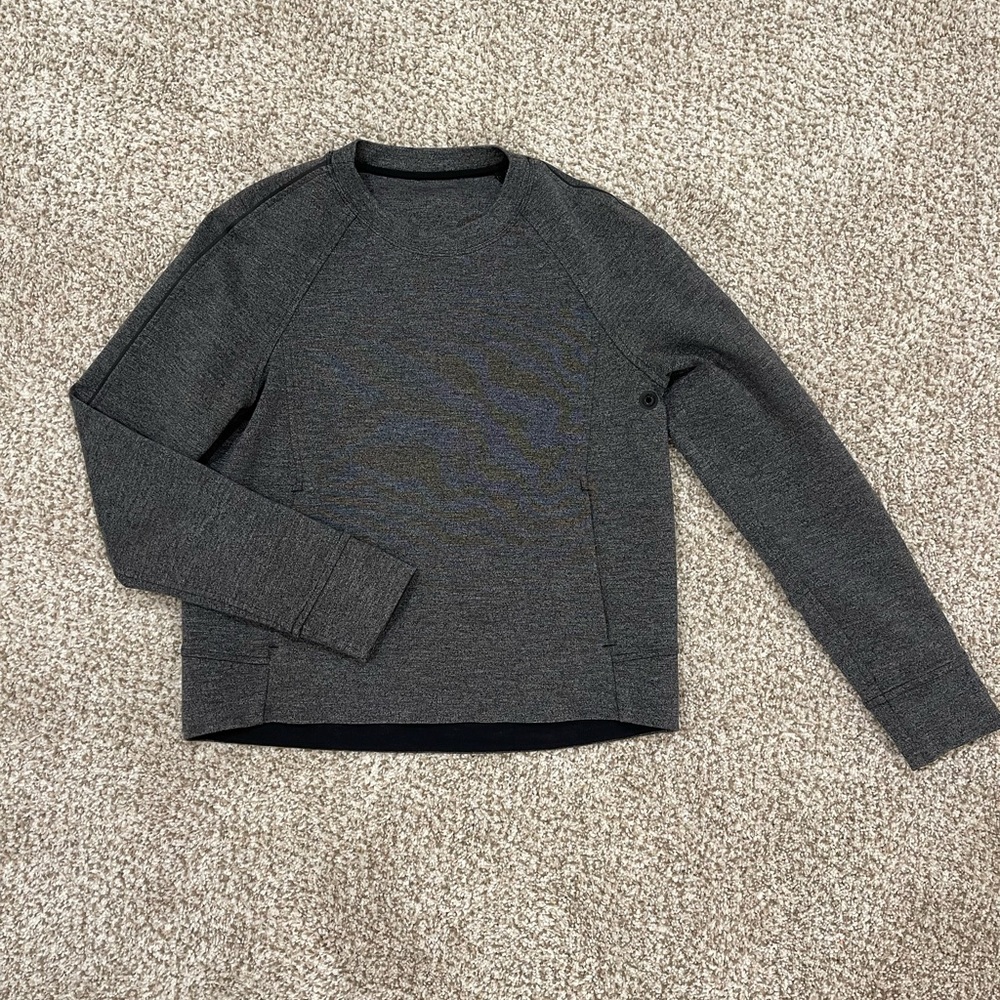 lululemon athletica Charcoal Long Sleeve Top